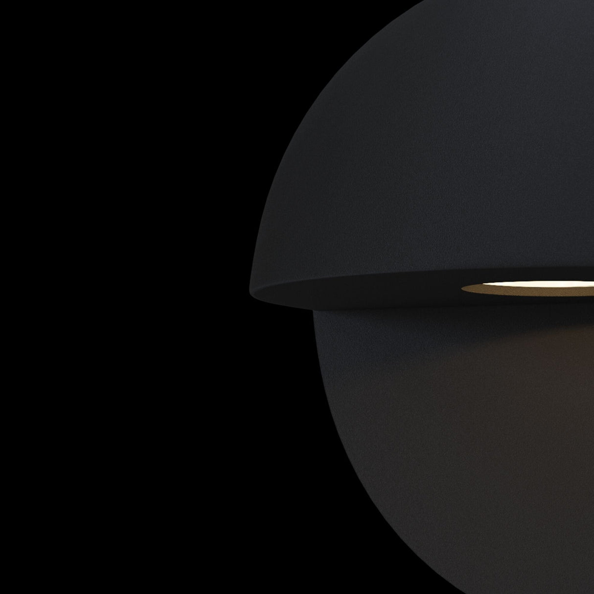 Sleek Black Mezzo LED Wall Sconce for Outdoor Spaces