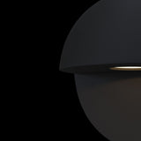 Sleek Black Mezzo LED Wall Sconce for Outdoor Spaces