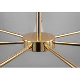 Contemporary Elegance: White and Gold Pendant Light Fixture