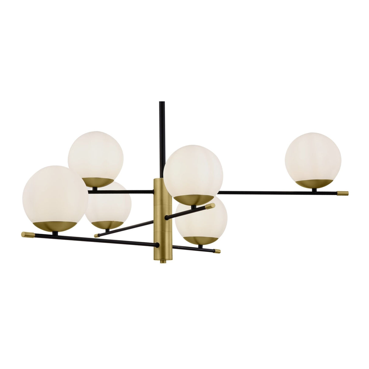 Contemporary Elegance Matt Gold Chandelier Pendant