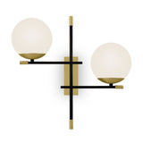Contemporary Elegance Matte Gold Wall Sconce