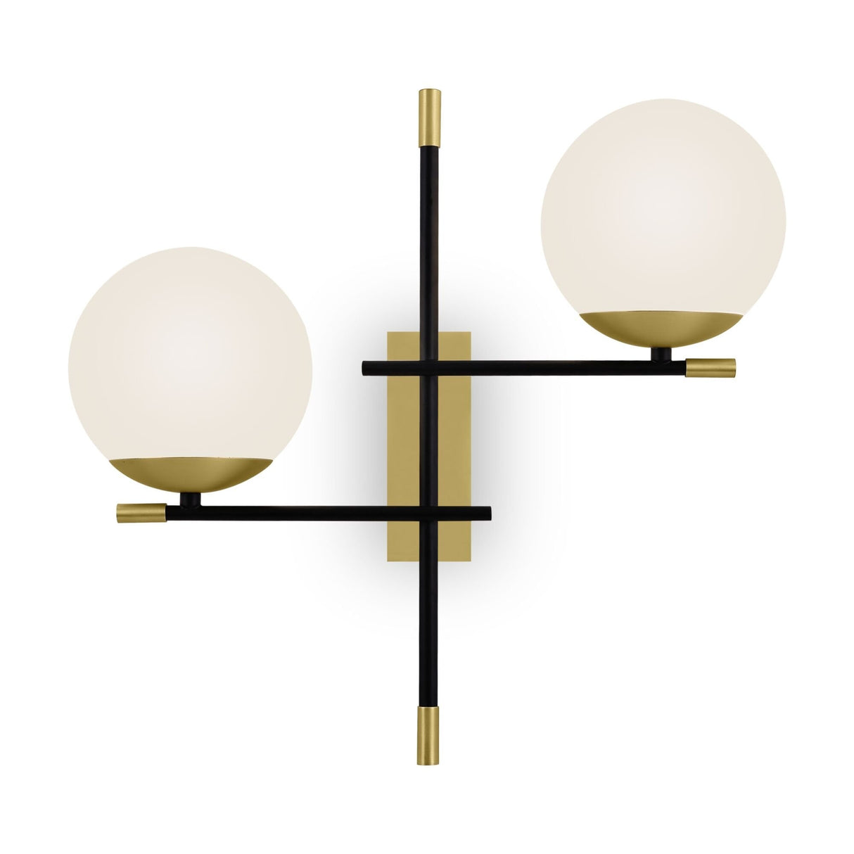 Nostalgia Collection: Matte Gold Modern Wall Light Fixture