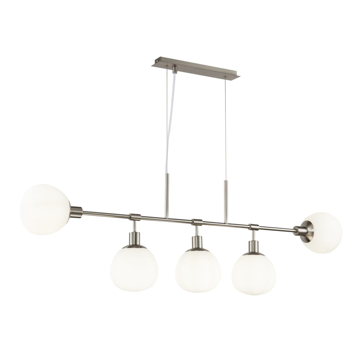 Contemporary Nickel Finish Erich Series Hanging Light Fixture
