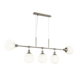 Contemporary Nickel Finish Erich Series Hanging Light Fixture