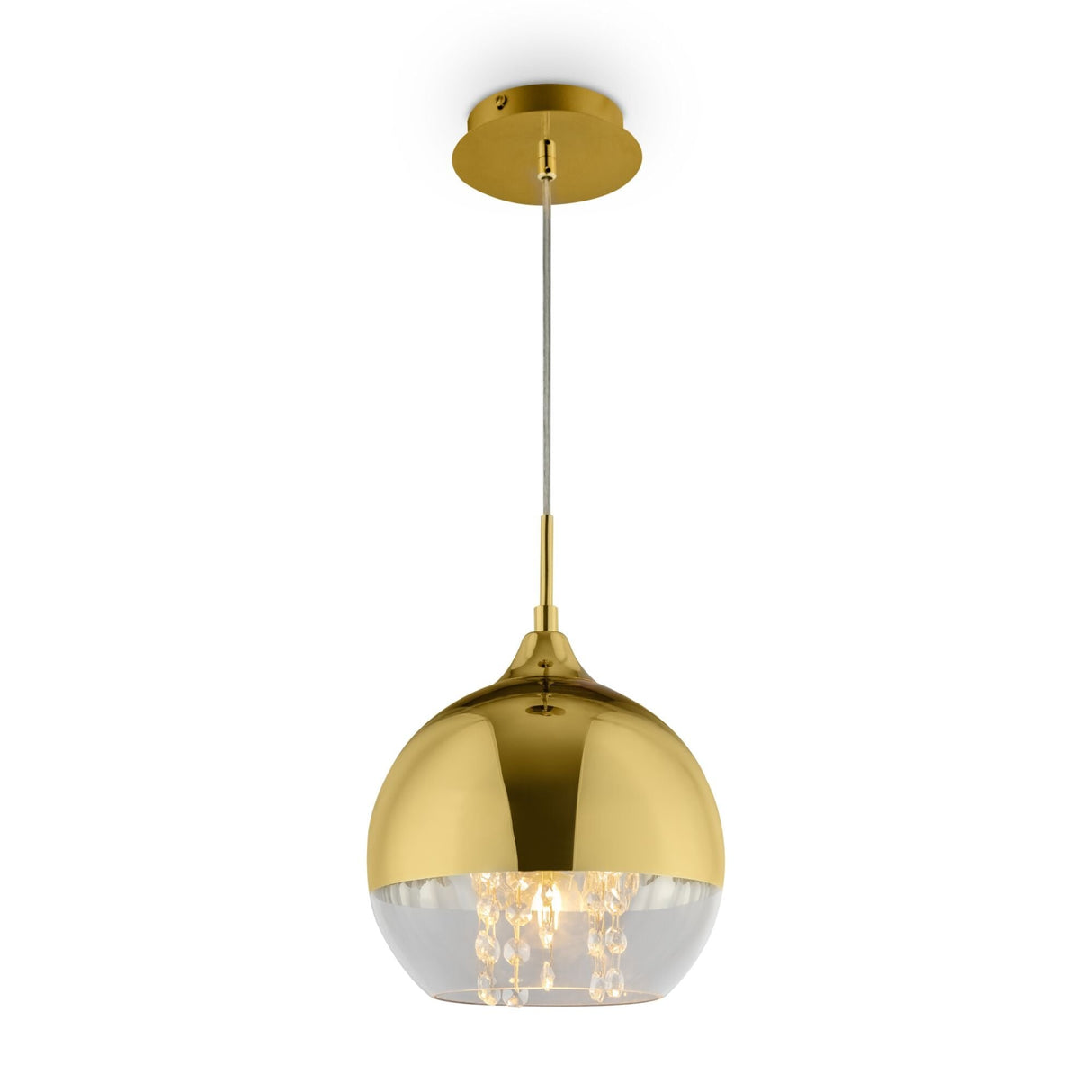 Radiant Fermi Gold Hanging Light Fixture