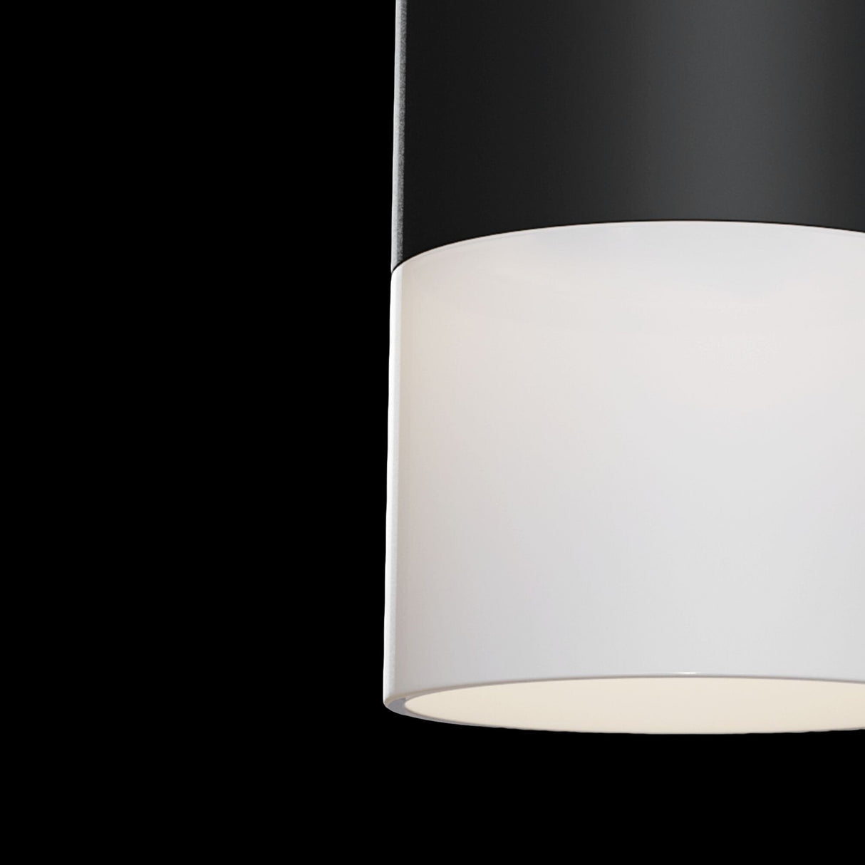 Pauline Black Modern Ceiling Lamp - Sleek Minimalist Design