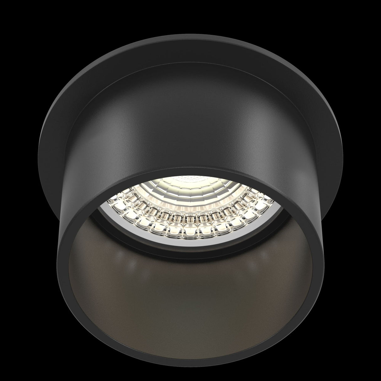 Sleek Black Reif Downlight - Compact Elegance