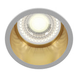 Reif Series White and Gold Accent Downlight