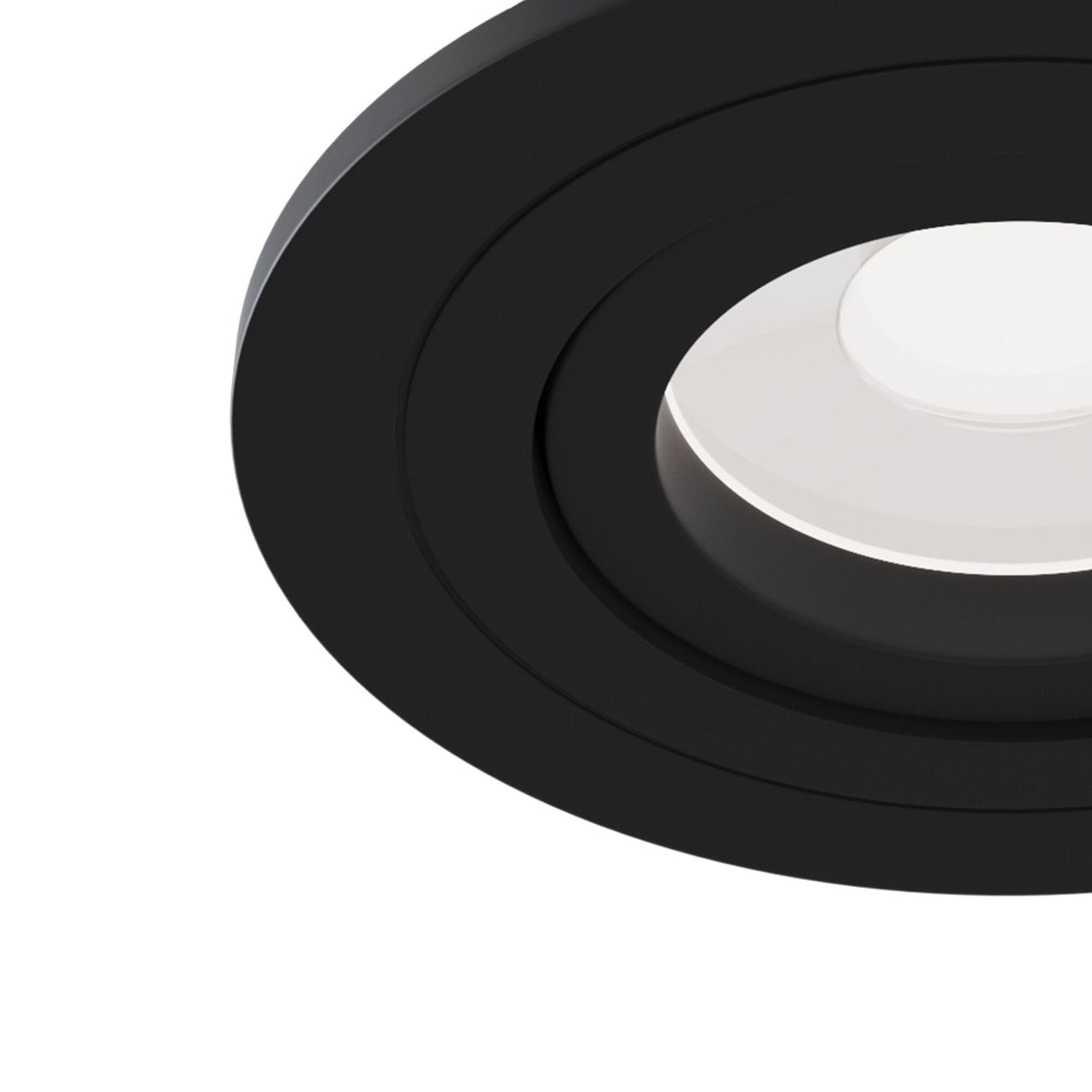 Sleek Black Atom Series Downlight