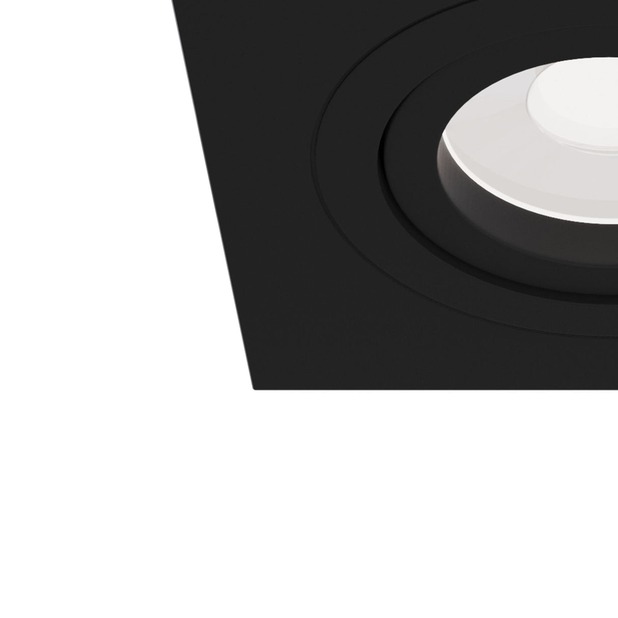 Sleek Black Atom Series Recessed Downlight