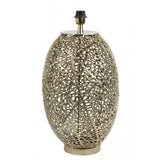 Golden Sinula Round Metal Lamp Base - 32x55cm