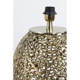 Golden Sinula Round Metal Lamp Base - 32x55cm