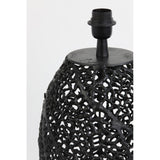 Sinula Matte Black Round Metal Lamp Base 26x44cm