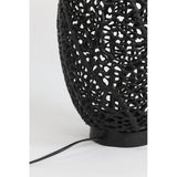Sinula Matte Black Round Metal Lamp Base 26x44cm
