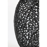 Sinula Matte Black Round Metal Lamp Base 26x44cm