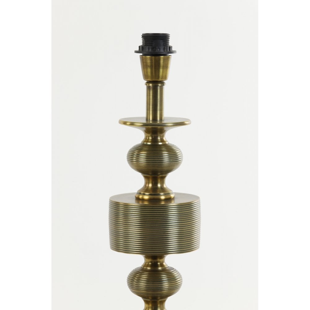 Antique Bronze Taika Lamp Base - 18x62cm