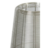 Elegant Nickel Round Floor Lamp - 37x147cm