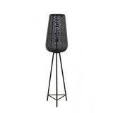Sleek Black Metal Floor Lamp - 37x147cm