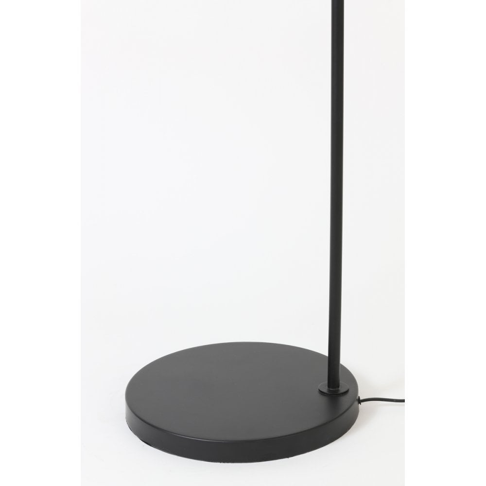 Sleek Alvaro Black Metal Floor Lamp 160cm