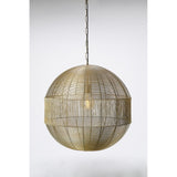 Title: Elegant Round Gold Pendant Lamp 55x56cm