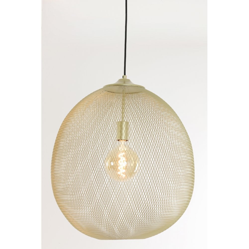Moroccan Gold Suspended Lamp 50x58cm
