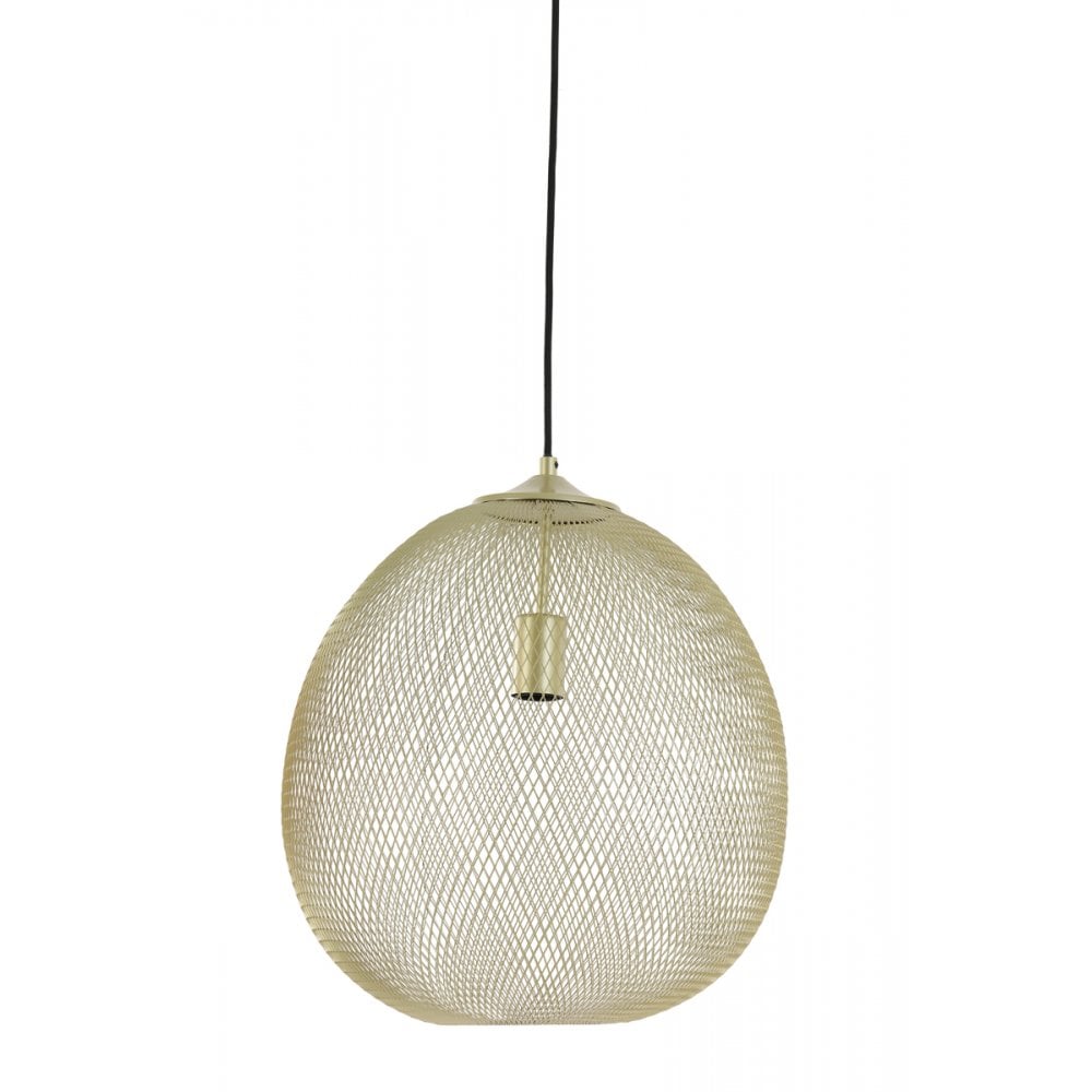 Radiant Gold Moroccan Pendant Lamp – 40x45cm