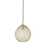 Radiant Gold Moroccan Round Metal Pendant Light 30x35cm