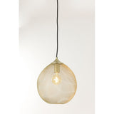 Radiant Gold Moroccan Round Metal Pendant Light 30x35cm
