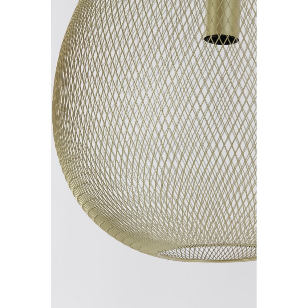 Radiant Gold Moroccan Round Metal Pendant Light 30x35cm