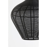Alvaro Matte Black Round Metal Pendant Lamp