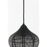 Elegant Alvaro Black Metal Pendant Lamp 22cm