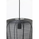 Matte Black Contemporary Metal Pendant Lamp 31x37cm