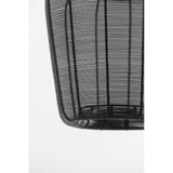 Sleek Black Metal Pendant Lamp 23x25cm
