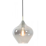 Rakel Antique Bronze + Smoked Glass Hanging Lamp 27x29.5cm