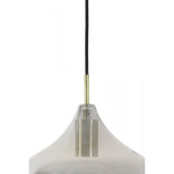 Rakel Antique Bronze + Smoked Glass Hanging Lamp 27x29.5cm