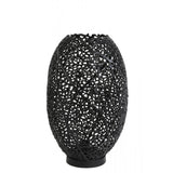 Sleek Sinula Black Metal Table Lamp - 33x52cm