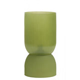 Phoebe Olive Green Glass LED Table Lamp, 14x27.5cm