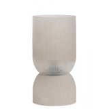 LED Glass Table Lamp 14x27.5cm Phoebe in Light Gray