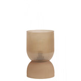 Phoebe Peach Glass LED Table Lamp - 12x19.5cm