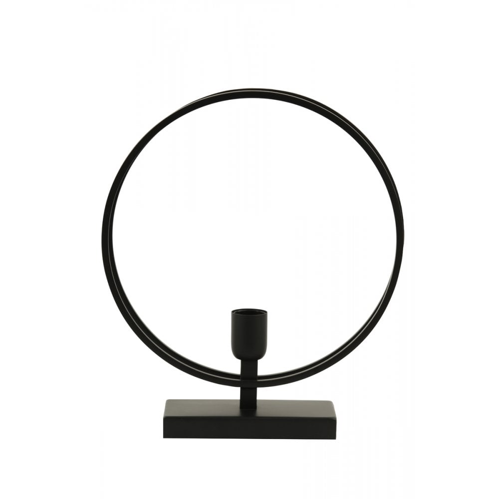 Sleek Black Rudra Metal Table Lamp - 35x10x40cm