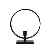 Sleek Black Rudra Metal Table Lamp - 35x10x40cm
