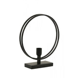 Sleek Black Rudra Metal Table Lamp - 35x10x40cm