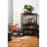 Elegant LED Glass Table Lamp - Brown, 16x26.5cm