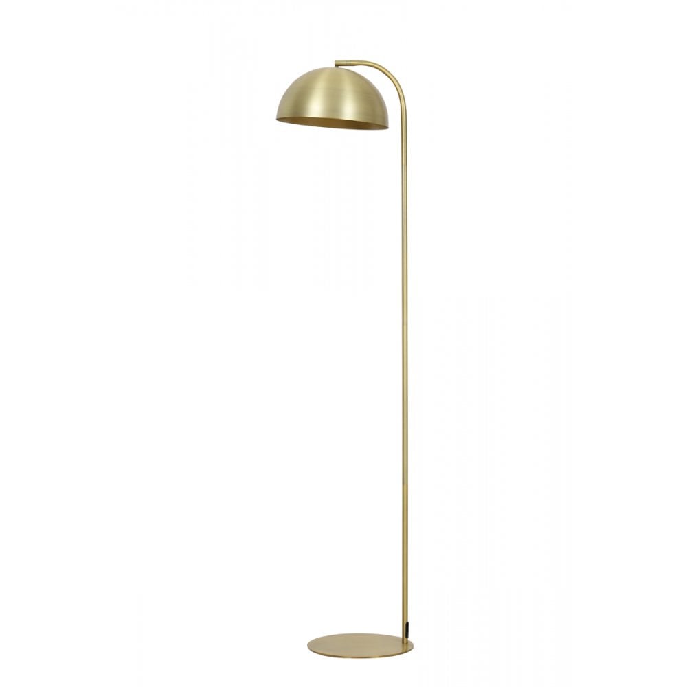 Antique Bronze Mette Floor Lamp with Round Gold Finish (37x30x155cm)