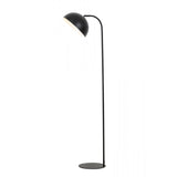 Mette Matte Black Metal Floor Lamp - 155cm Tall, Sleek and Modern Design