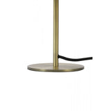 Elegant Merel Round Table Lamp in Antique Bronze Finish