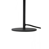 Merel Matte Black Round Metal Table Lamp 25x35cm