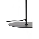 Elegant Maverick Matte Black & Smoked Glass Table Lamp - 22x50cm