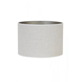 Egg White Round Textile Lampshade 40x40x30cm - Saverna Collection