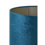 Gemstone Petrol Blue Round Textile Lampshade 40x40x30cm
